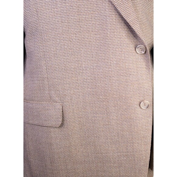 NORDSTROM Mens Blazer Sport Coat Two Button Jacket 50R Wool Beige Suit - Picture 3 of 14